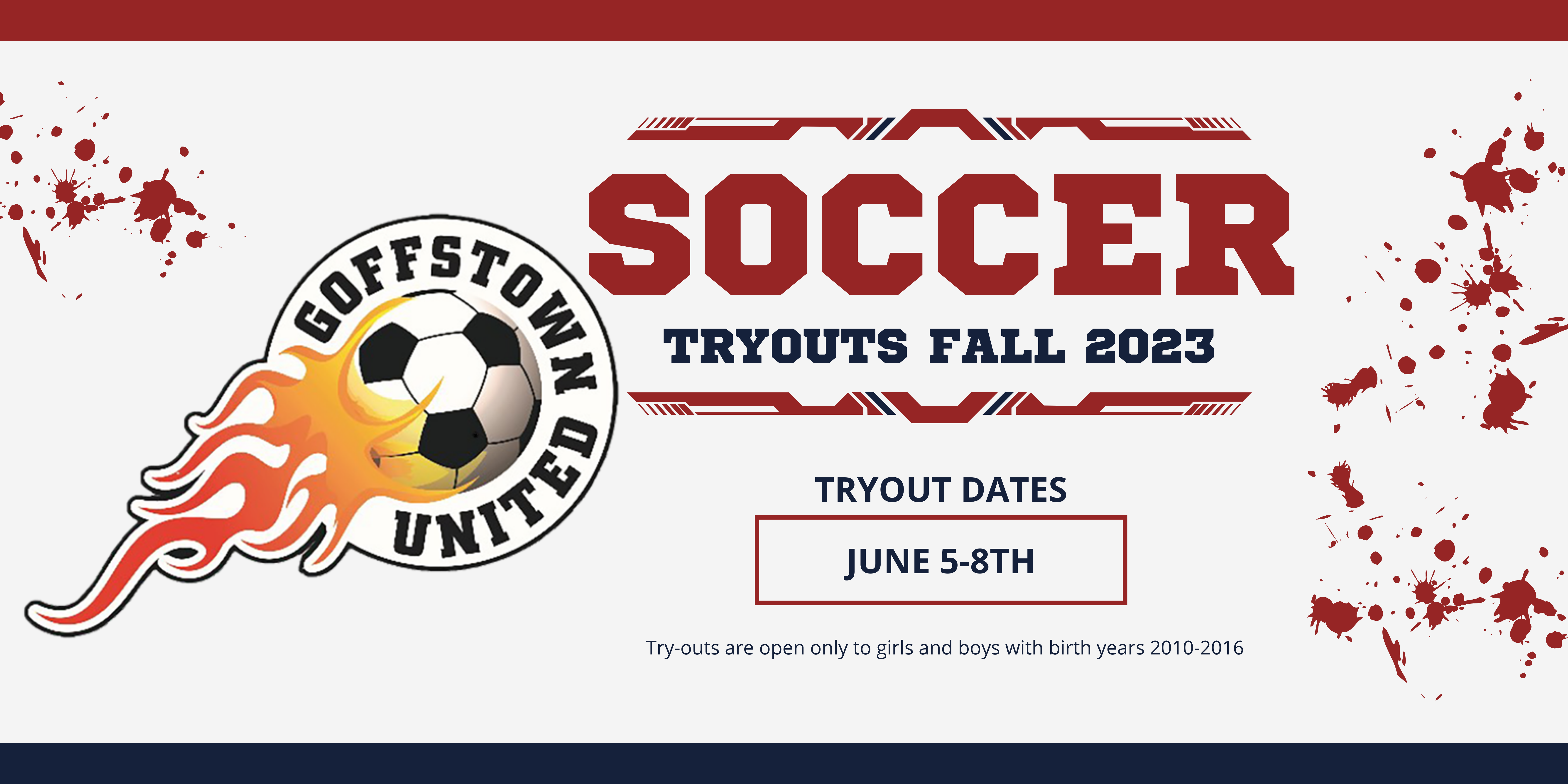 Fall 2023 Tryout Announcement