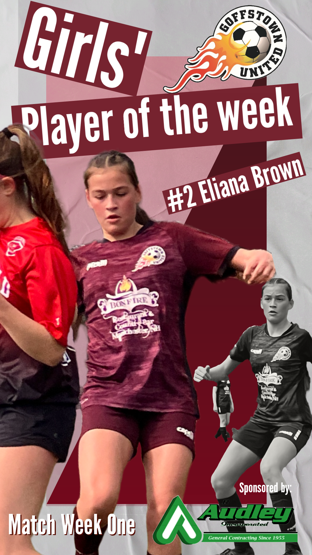 Match Week 1 – Girls Player of the Week