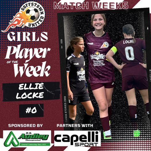 Match Week 5 – Girls Player of the Week