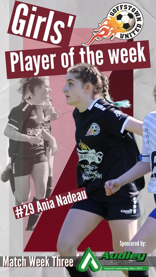 Match Week 3 – Girls Player of the Week