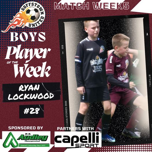 Match Week 5 – Boys Player of the Week