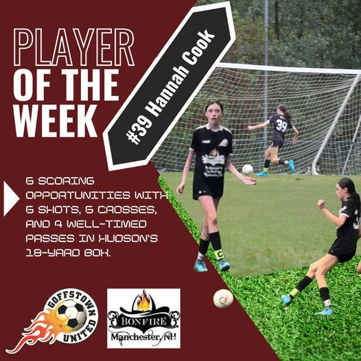 Fall 2024 – Week 3 – Girls Player of the Week