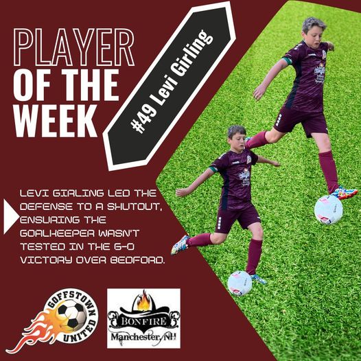 Fall 2024 – Week 3 – Boys Player of the Week