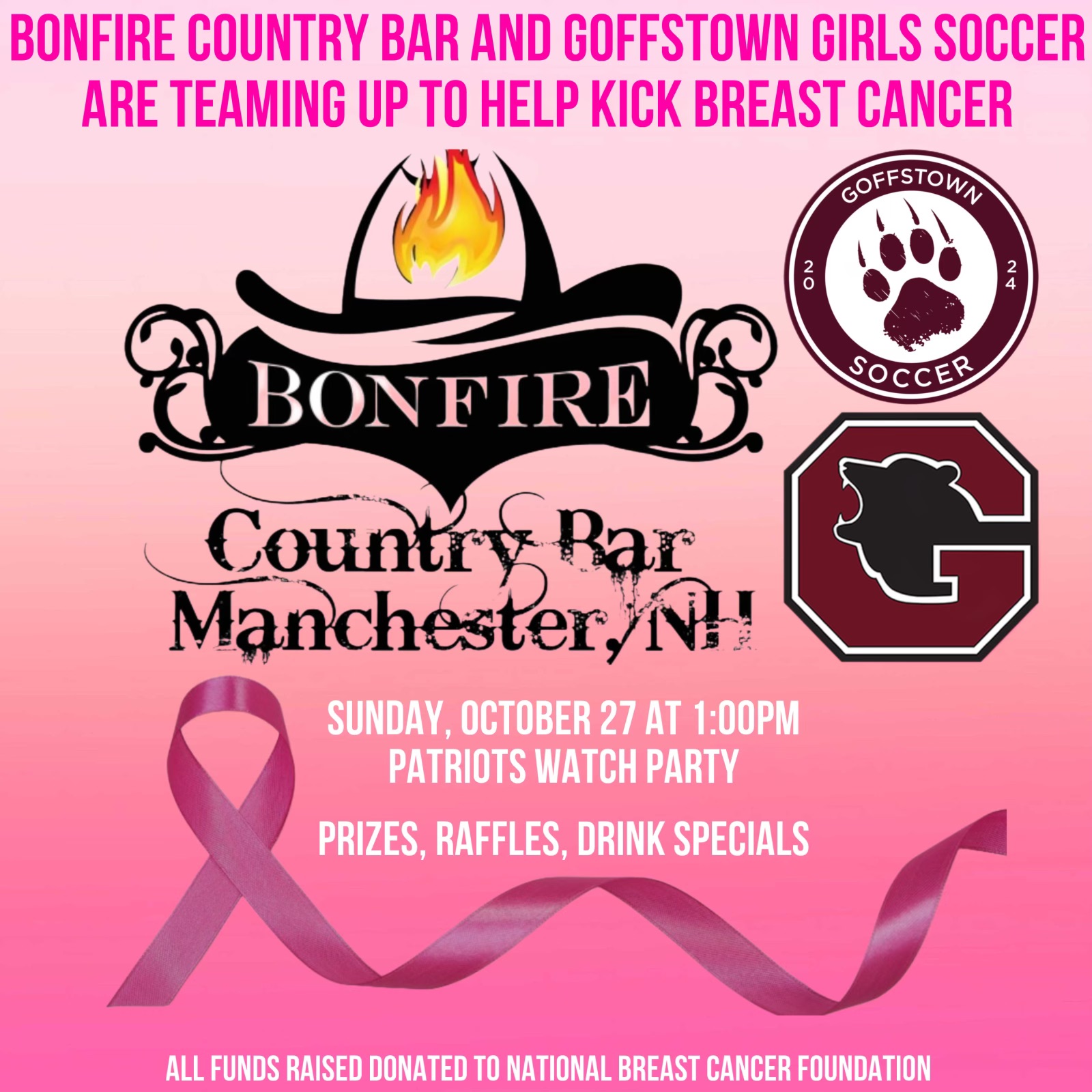 Girls Soccer to Kick Breast Cancer Fundraiser