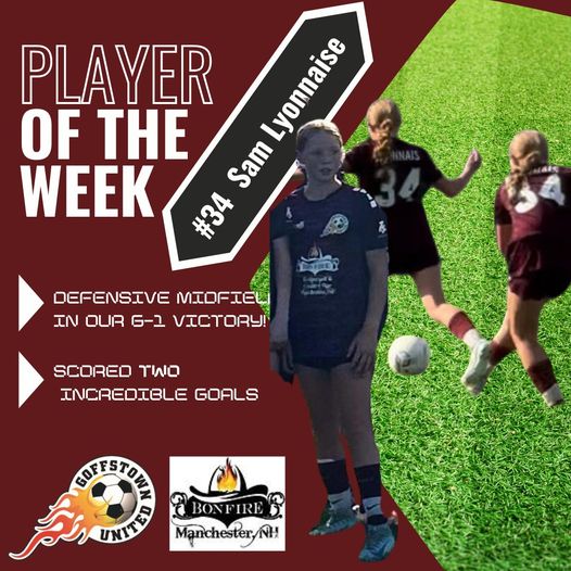 Fall 2024 – Week 2 – Girls Player of the Week