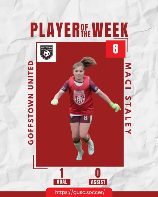 Spring 2026 – Week 2 – Girls Player of the Week