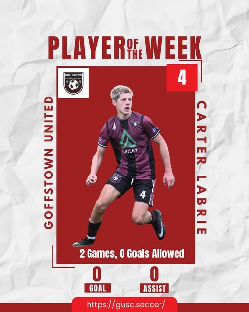 Spring 2026 – Week 2 – Boys Player of the Week