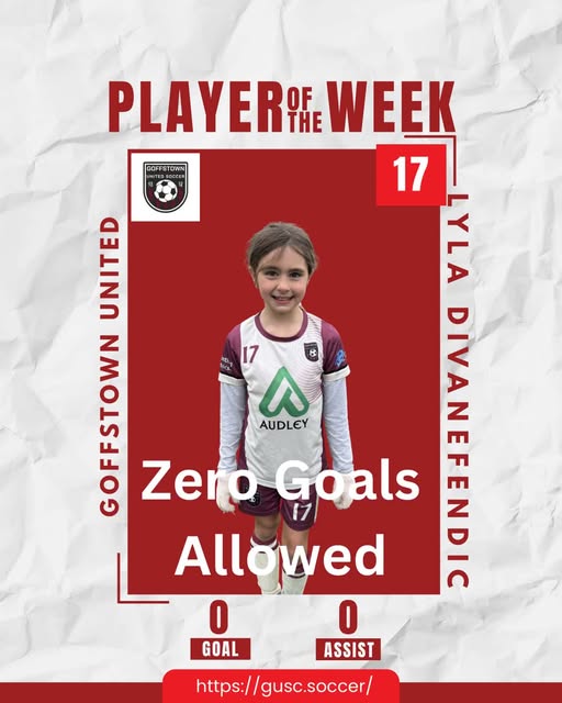 Spring 2026 – Week 4 – Girls Player of the Week